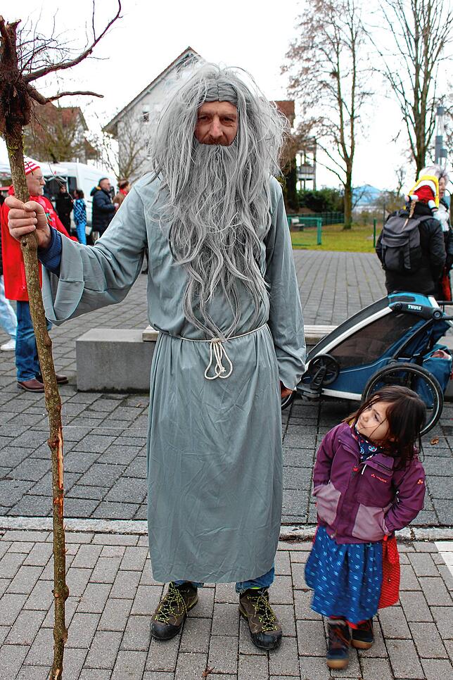 Auch Gandalf mischte sich beim Umzug kurzerhand unter die Leute.