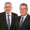 Werner Groß (links) und Markus Dold, das Vorstandsduo der Volksbank Pfullendorf.