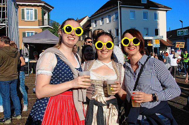 Stets auf der Suche nach Inspiration: Die begeisterten Musikerinnen Miriam Kohler, Viona Carli und Vanessa Mattes spielen im Musikverein ...