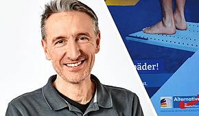 Das Plakat der AfD-Bundestagsfraktion hing an der Fürstenberger Straße in Konstanz. Die Werbung sorgte bei Alexander Tasdelen für ...