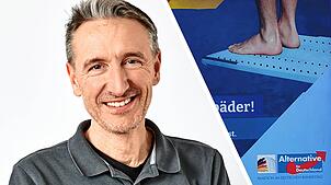 Das Plakat der AfD-Bundestagsfraktion hing an der Fürstenberger Straße in Konstanz. Die Werbung sorgte bei Alexander Tasdelen für ...