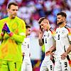 Große Enttäuschung bei den Spielern der deutschen Nationalmannschaft, die nach gutem Turnier ausscheiden.
