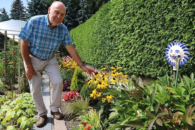 Paul Knisel ist stolz auf seine mehrjährige Rudbeckia „Goldsturm“. Der Sonnenhut ist besonders reichblühend und verzaubert ...