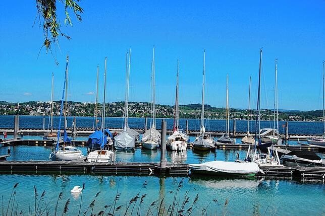Die Ruhe vor dem Sturm im Dingelsdorfer Hafen.