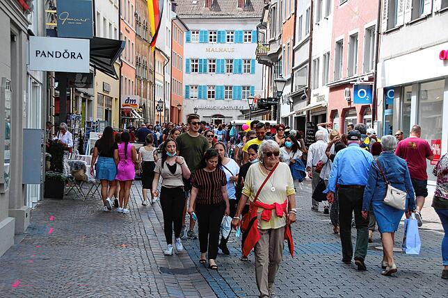 Die Innenstadt war am Wochenende sehr gut besucht – die Menschen waren gut drauf.