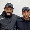 Es passt: Angreifer Nedzad Plavci (rechts) und Villingens Sportvorstand Arash Yahyaijan.