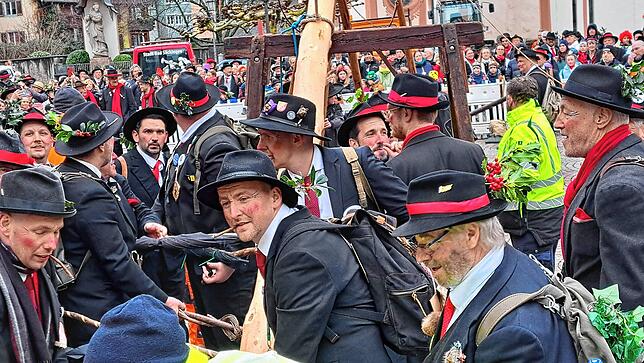 Bild 6: Bilder vom Narrenbaumstellen in Bad Säckingen