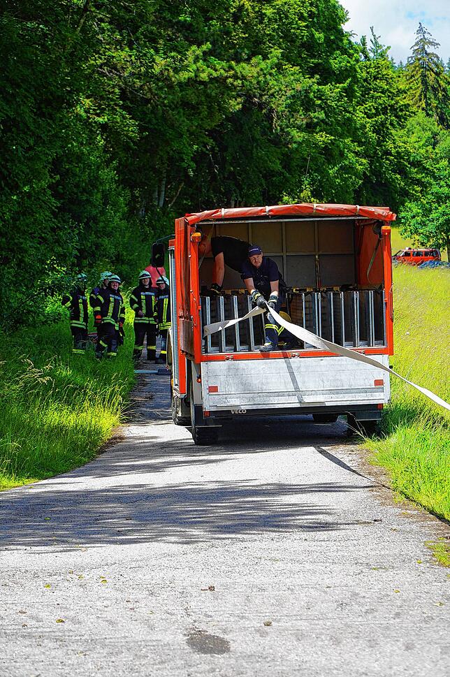 Bild 6: Bilder der Waldbrandübung der Feuerwehr Tengen