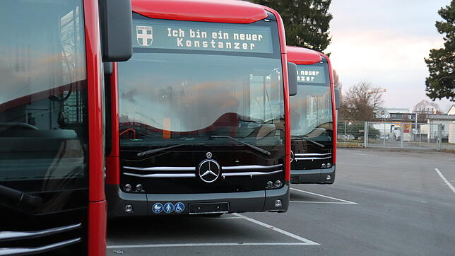 Durch die sechs neuen E-Busse der Stadtwerke Konstanz können jährlich rund 300 Tonnen CO2 gespart werden.