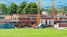 Die Kita wächst: Auf der Baustelle auf dem Campus-Areal geht es zügig vorwärts, aber es gab Überraschungen.