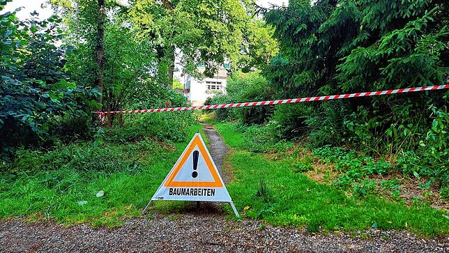 Vereinzelt müssen Wege in Pfullendorf wegen der Baumarbeiten gesperrt werden.