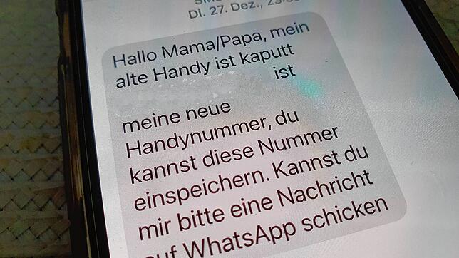 So sehen Betrugs-Versuche tatsächlich aus: Diese SMS hat am 25. Januar 2023 eine Villinger Mutter erhalten. Die Frau hat das sofort als ...