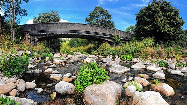 Die 95 Jahre alte Brücke überspannt die Schlücht und verbindet den Ortskern von Gurtweil mit dem Wohngebiet rund um die Königsberger ...