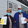 Christia und Siegfried Stumpf aus Litzelstetten haben sich am Samstag impfen lassen.