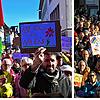Die Demos gegen rechts Ende Januar in Villingen-Schwenningen (links) und Donaueschingen (rechts) sind ein großer Erfolg. Aber was kommt ...