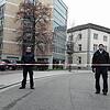 Polizisten sorgten im November 2018 dafür, dass niemand in die Bahnhofsvorstadt in Waldshut gelangte.