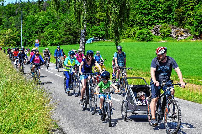 28.000 Freizeitsprotler nahmen am 18. slowUp Schaffhausen-Hegau teil.
