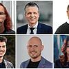 Die Teilnehmer der Podiumsdiskussion und Kandidaten aus dem Wahlkreis Schwarzwald-Baar in der oberen Reihe von links Heinrich Alexandra ...