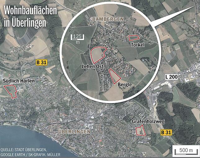 Bild 1: Bis 2030 müssten in Überlingen 900 Wohnungen entstehen
