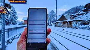 Alle Züge der Regionalbahn von Schwörstadt nach Waldshut haben um 8 Uhr etwa eine Stunde Verspätung.