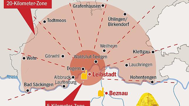 Bild : Bei Störfall im Atomkraftwerk: Wie soll eine Evakuierung von Waldshut funktionieren?