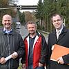Der Albbrucker Bürgermeister Stefan Kaiser, der ehemalige Kreisrat Lothar Schlageter und der Laufenburger Bürgermeister Ulrich Krieger ...