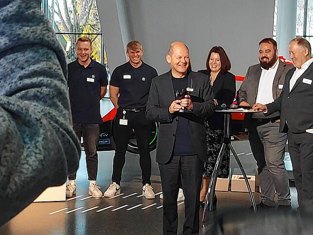 Bild 5: Live-Ticker zum Besuch von Kanzler Olaf Scholz