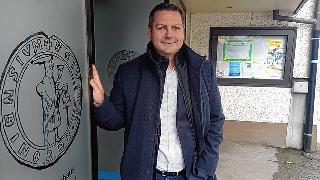Stephan Muster am Eingang des Marienhauses. Dieses Jahr wird das Pflegeheim auf den Gesundheitscampus ziehen. Hier wird sich Bad ...