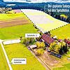 Die blau gestrichelt umrandete Fläche zeigt das Gebiet bei den Spitalhöfen in Pfaffenweiler, auf dem die Eigentümer einen Solarpark ...