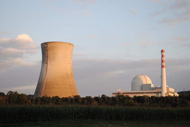 Das Kernkraftwerk Leibstadt bei Waldshut.