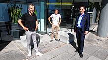 Freuen sich auf die beiden virtuellen Veranstaltungen (von links): Veranstalter Markus Dufner von MCD Sportmarketing, Ultra- und ...