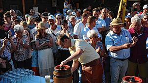 Bild : Sonnenstrahlen und Feststimmung in Markdorf