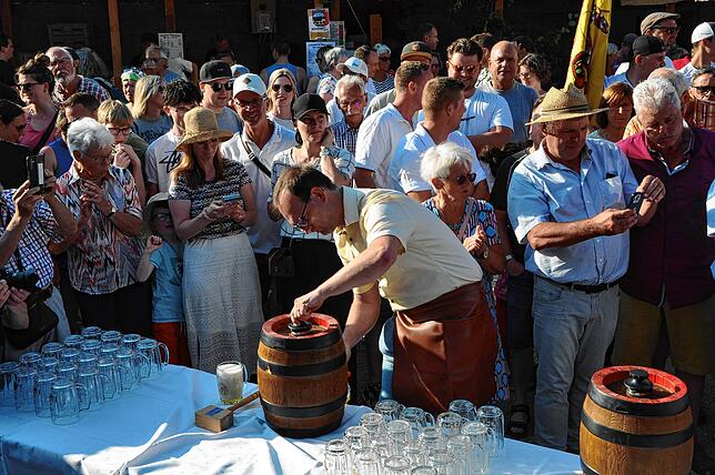 Bild 1: Sonnenstrahlen und Feststimmung in Markdorf