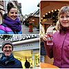 Wie gefällt den Besuchern der Waldshuter Weihnachtsmarkt? Wir haben nachgefragt (von links oben im Uhrzeigersinn): Frederika Hromjakova, ...