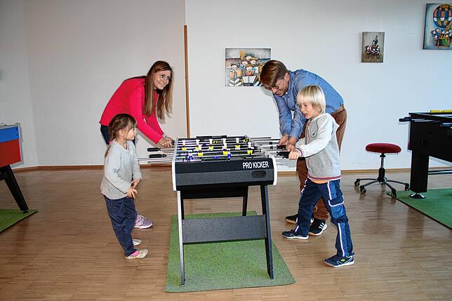 Zeit zum Spielen: Bei der täglichen Partie Kicker gibt es keine Verlierer.