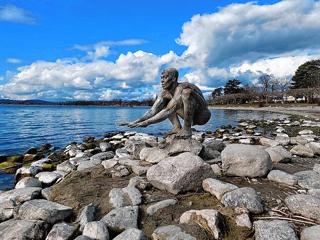Bild 6: Bodensee im Wandel - Nach dem Hochwasser 2024 folgt jetzt das Rekord-Niedrigwasser 2025