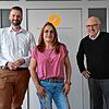 Sprechen über die aktuelle Lage des Handwerks im Landkreis Konstanz (von links): Sven Schreijäck, Geschäftsführer der ...