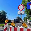 Jetzt ist die Richthofenstraße zu: Am Dienstagmorgen haben die Bauarbeiten begonnen.
