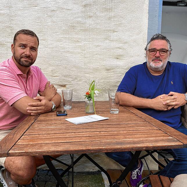 Die Geschäftspartner Felix Maedel (links) und Anselm Venedey sind mit der Sommersaison bisher zufrieden.