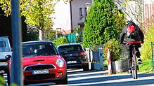 In der Hahnstraße (im Bild) wie auch in der Griviten- und Eugenienstraße sowie im Schießstattweg werden Fahrradstraßen eingerichtet. Das ...