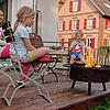Familienabend am Lagerfeuer: So endete der fünfte Geburtstag von Moritz.