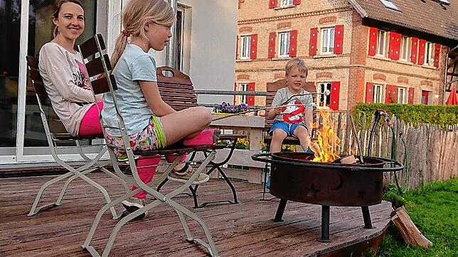 Familienabend am Lagerfeuer: So endete der fünfte Geburtstag von Moritz.