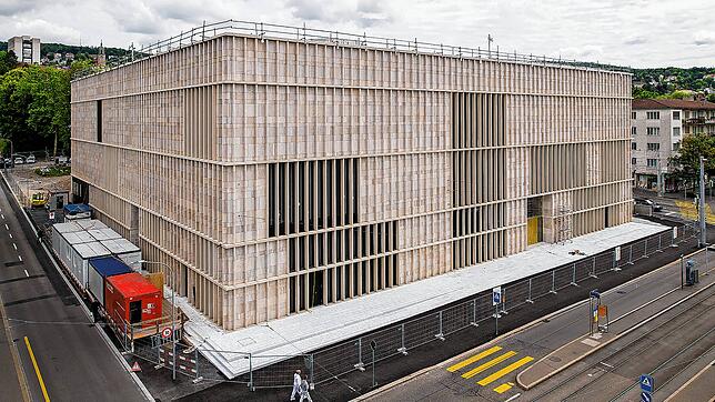 So sieht das neue Gebäude des Kunsthauses in Zürich aus: Die Zürcher selbst sind mit dem Ergebnis nicht sehr zufrieden.