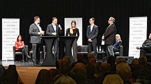 Bild : Podiumsdiskussion zur Bundestagswahl: Bilder aus der SÜDKURIER-Wahlarena in der Stadthalle Waldshut