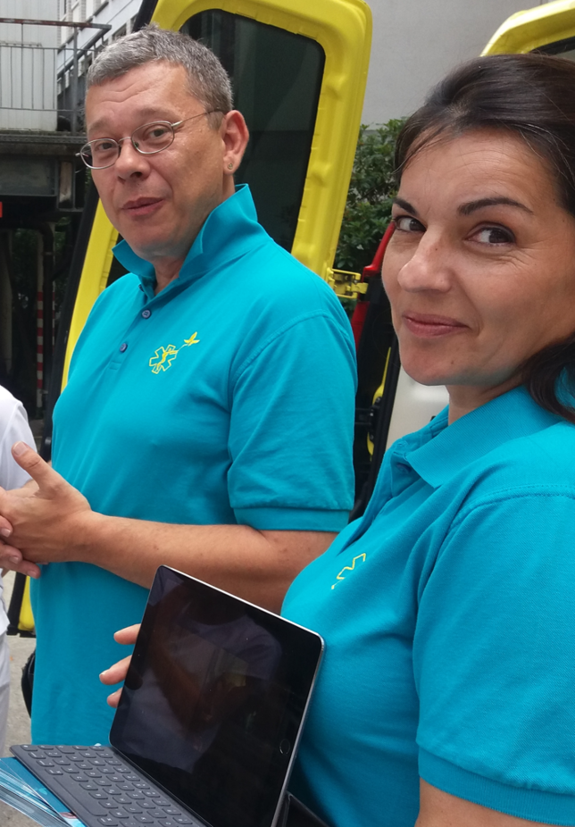 Nataša Stojanovic mit ihrem Lebensgefährten Petar Sabovic – zusammen gründeten sie den Verein Wunschambulanz in der Schweiz. Nun wollen ...
