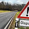 Einen Tag nach dem Unfall weist nur noch ein Schild auf den ungewöhnlichen Vorfall in Neuhausen hin. Die Durchfahrt der Bahnunterführung ...