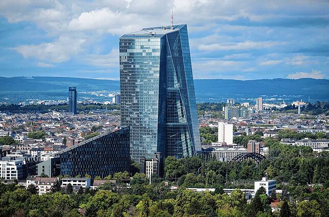 Die Europäische Zentralbank (EZB) in Frankfurt am Main.
