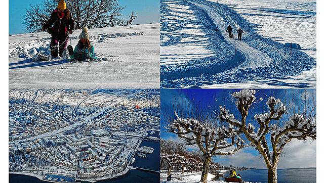 Bild : Schnee so weit das Auge reicht: So schön war das Winter-Wochenende in der Region