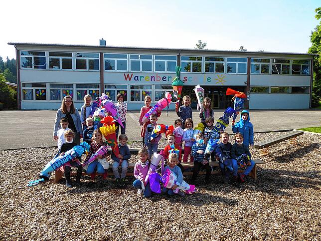 Die Klasse 1a der Warenbergschule Villingen mit Klassenlehrerin Christiane Zöllner.