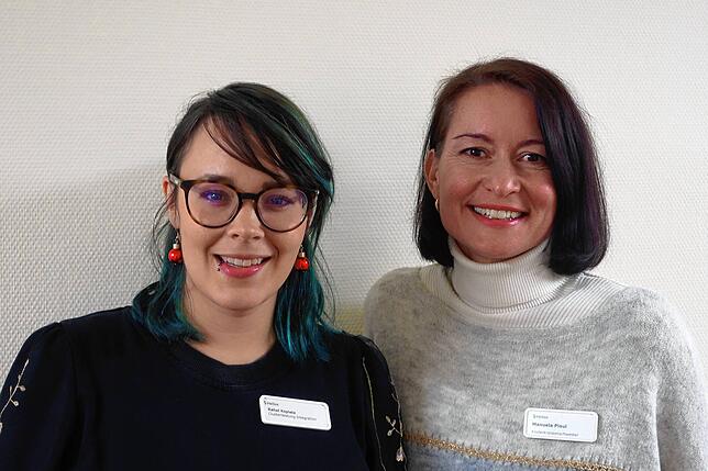 Rahel Kopietz und Manuela Plaul (von links) kümmern sich bei Helios um die Integration der jungen Fachkräfte aus Mexiko.
